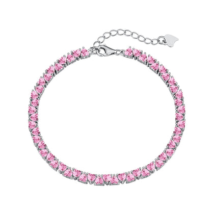 [LUXE]Dazzling Romantic Heart Shape Lover Bracelet