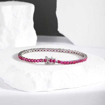 [LUXE]Radiant Colorful Round Cut Party Bracelet