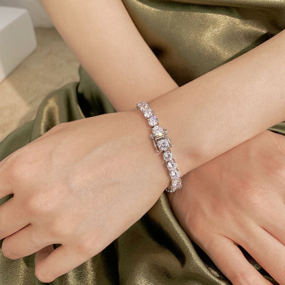 [LUXE]0.75 Carat Dazzling Round Cut Wedding Bracelet