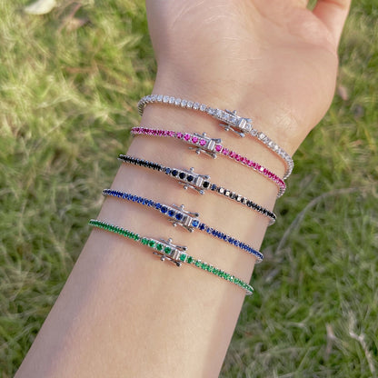 [LUXE]Radiant Colorful Round Cut Party Bracelet