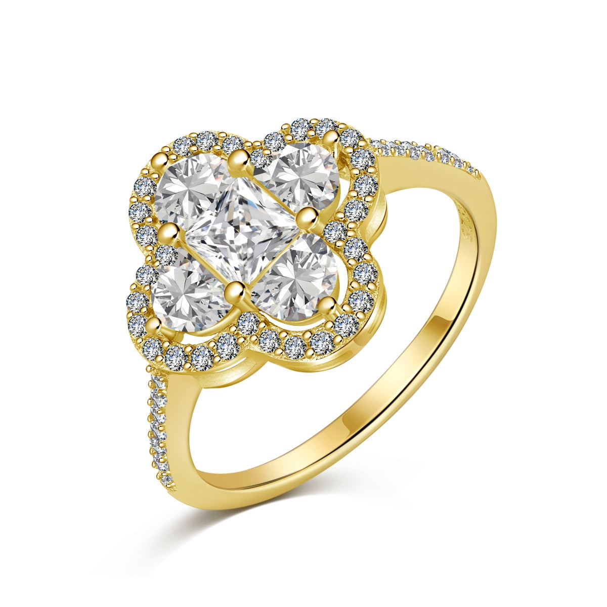 [LUXE]Luxurious Eternity Flower Shape Banquet Ring