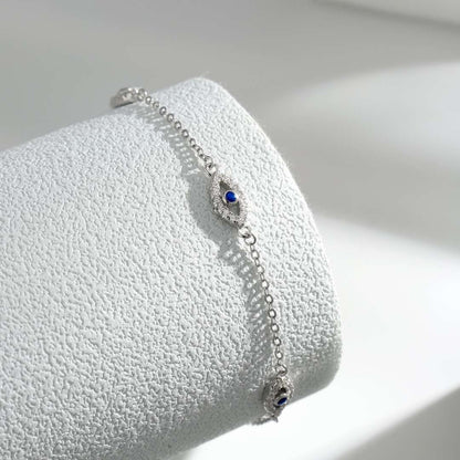 [LUXE]Evil Eye Shape Pendent Necklace