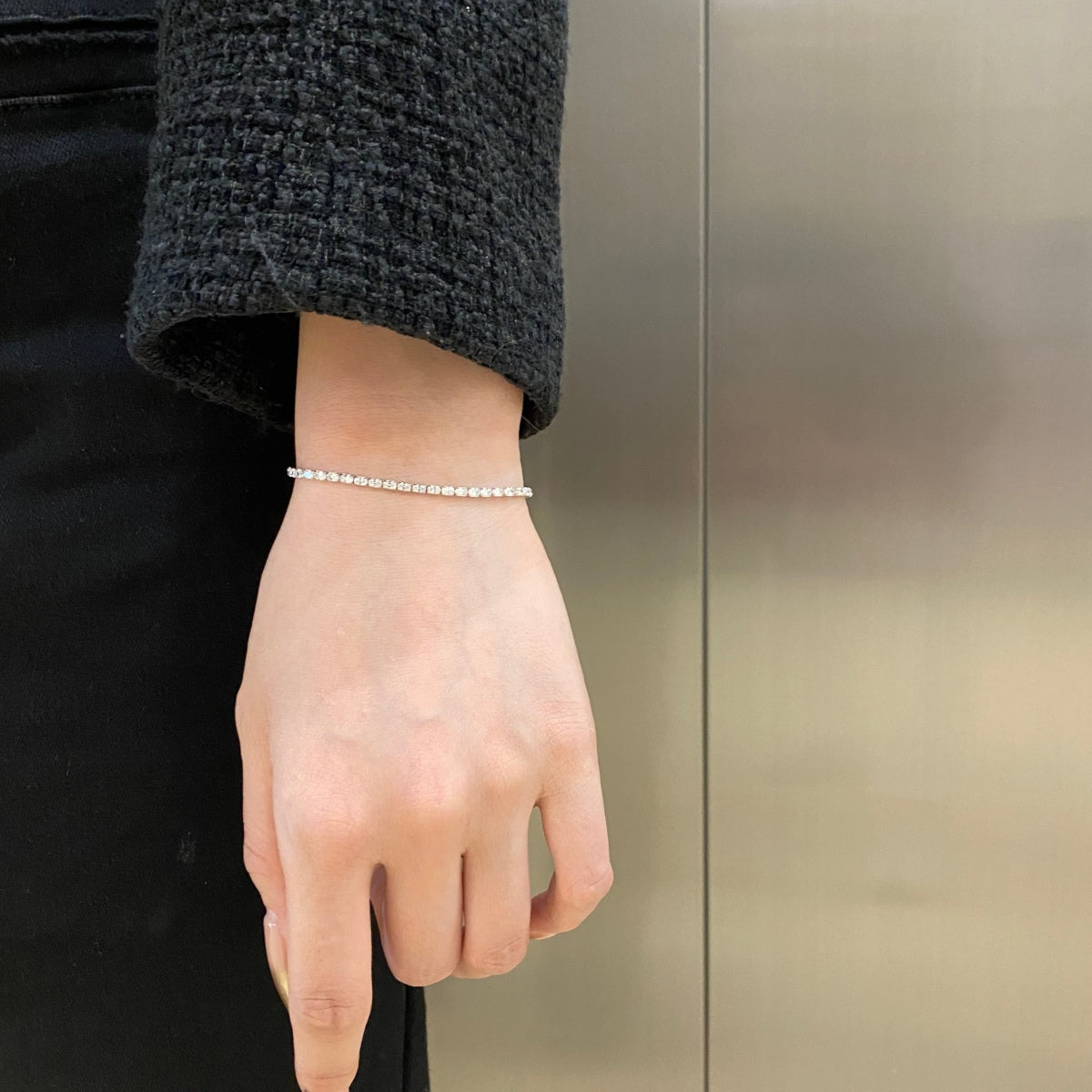 [LUXE]Elegant Emerald Cut Daily Bracelet