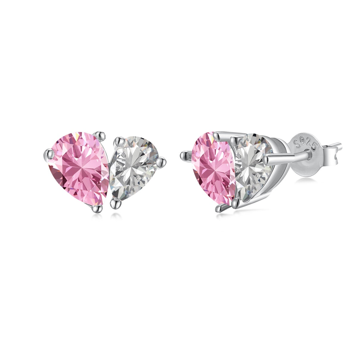 [LUXE]Dazzling Elegant Heart Cut Lover Earrings