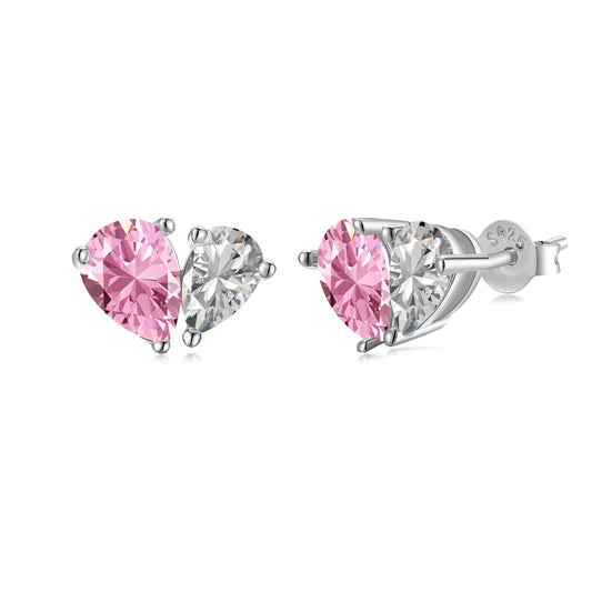 [LUXE]Dazzling Elegant Heart Cut Lover Earrings