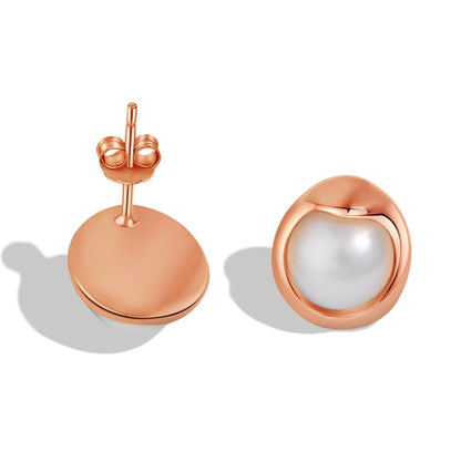 [LUXE]Dainty Bread Pearl Earrings