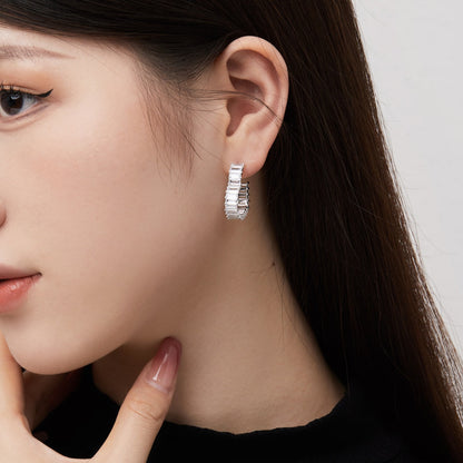 [LUXE]Radiant Heart Cutout Earrings