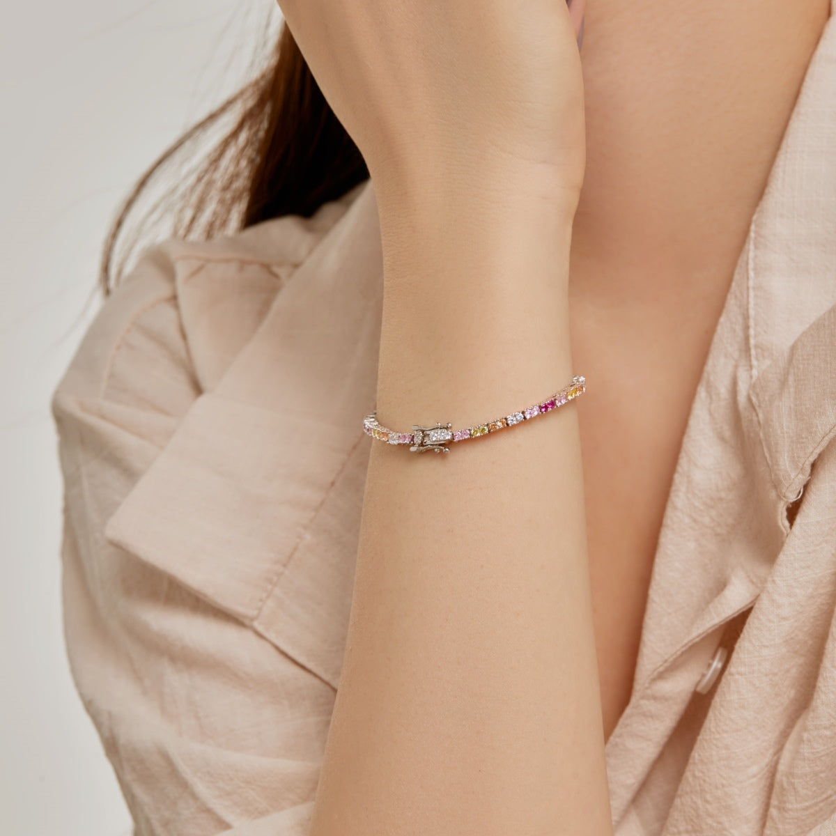 [LUXE]Delicate Romantic Heart Shape Lover Bracelet