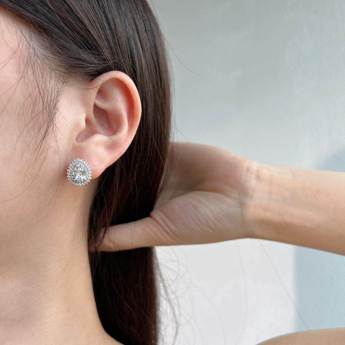 [LUXE]Delicate Gorgeous Pear Cut Daily Earrings