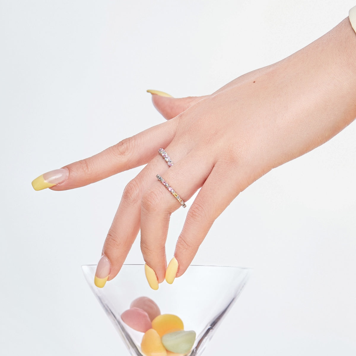 [LUXE]Charming Colorful Round Cut Daily Ring