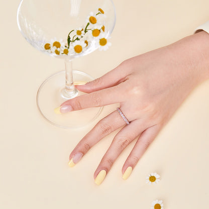 [LUXE]Dainty Ebullient Round Cut Daily Ring