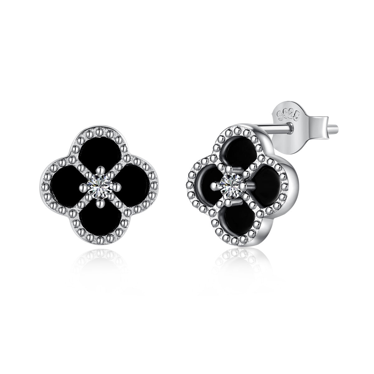 [LUXE]Four-Leaf Clover Flower Shape Exquisite Earrings