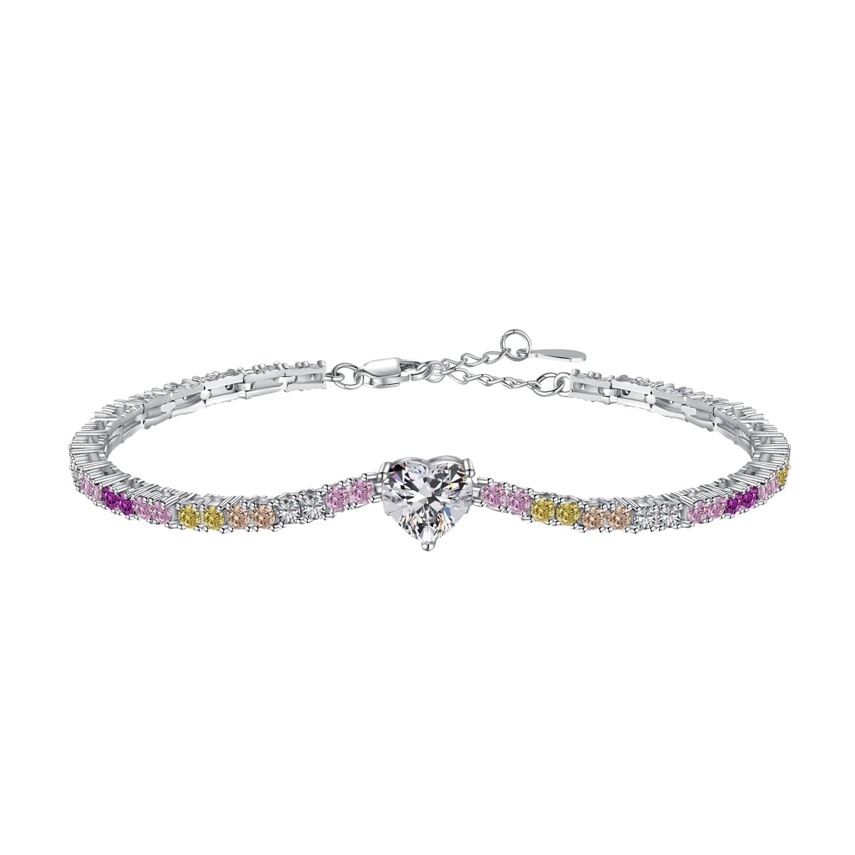 [LUXE]Delicate Romantic Heart Shape Lover Bracelet