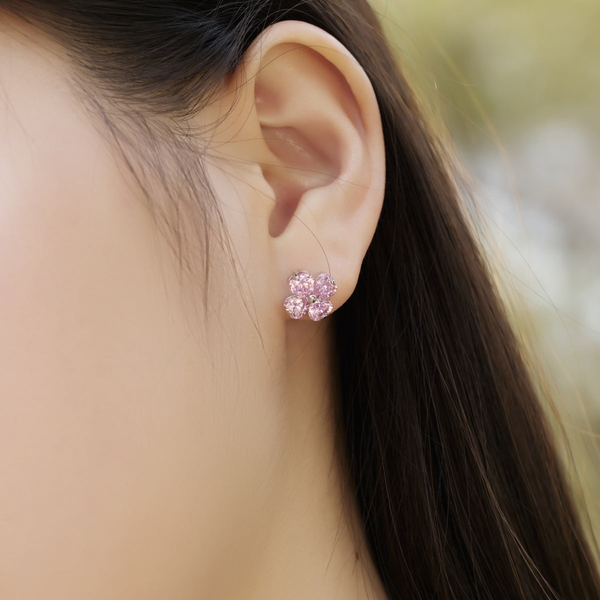 [LUXE]Four-Leaf Clover Ball Earrings