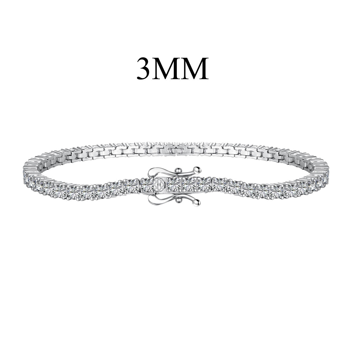 [LUXE]Dainty Charming Round Cut Tennis Bracelet