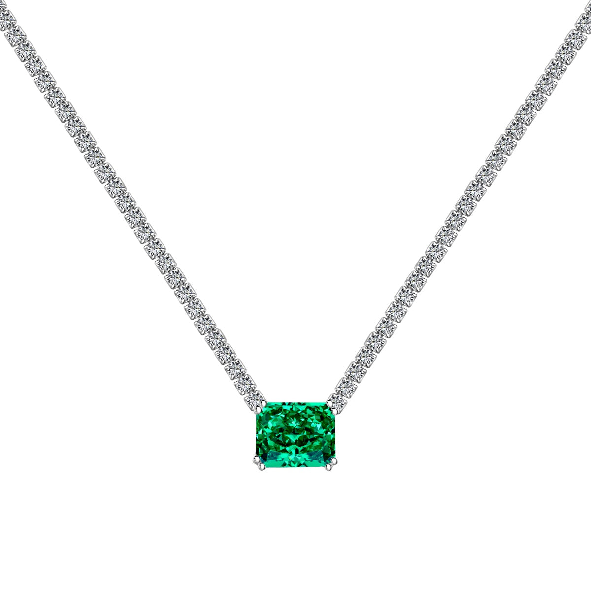 [LUXE]4.0 Carat Elegant Radiant Cut Necklace