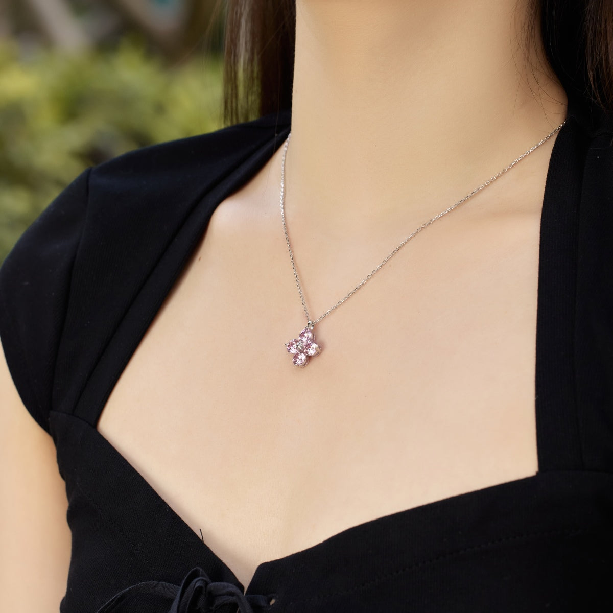 [LUXE]Four-Leaf Clover And Eight-Pointed Star Necklace