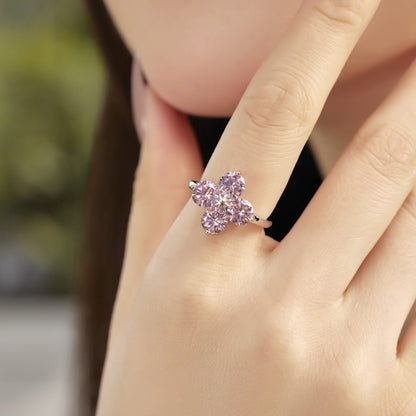 [LUXE]Four-Leaf Clover Eight-Pointed Star Ring