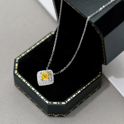 [LUXE]Sparkling Asscher Cut Necklace