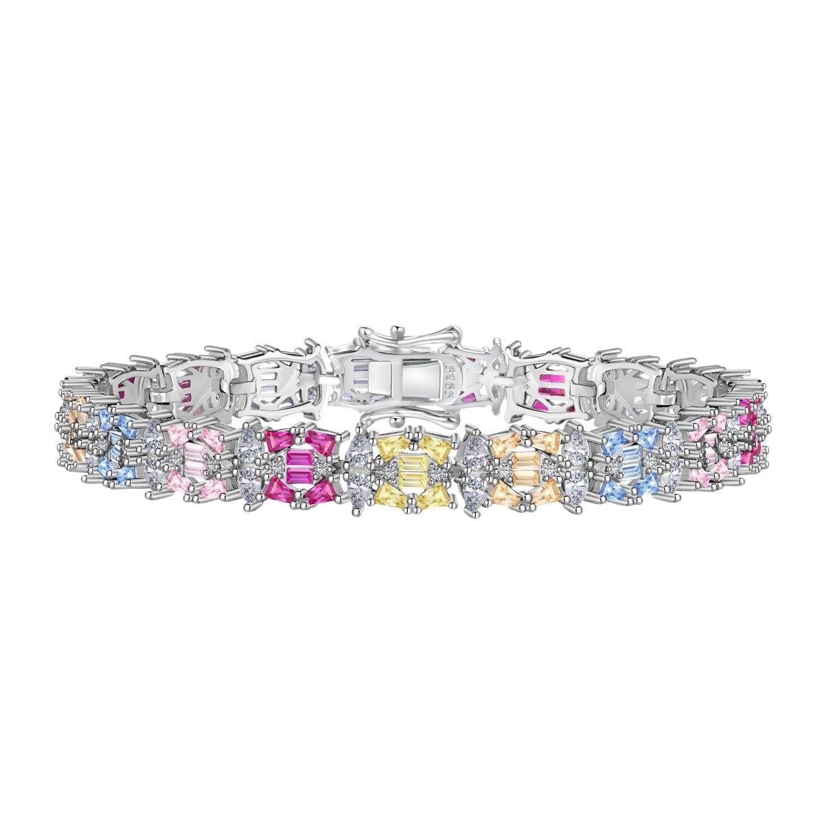 [LUXE]Delicate Colorful Multi Cut Party Bracelet