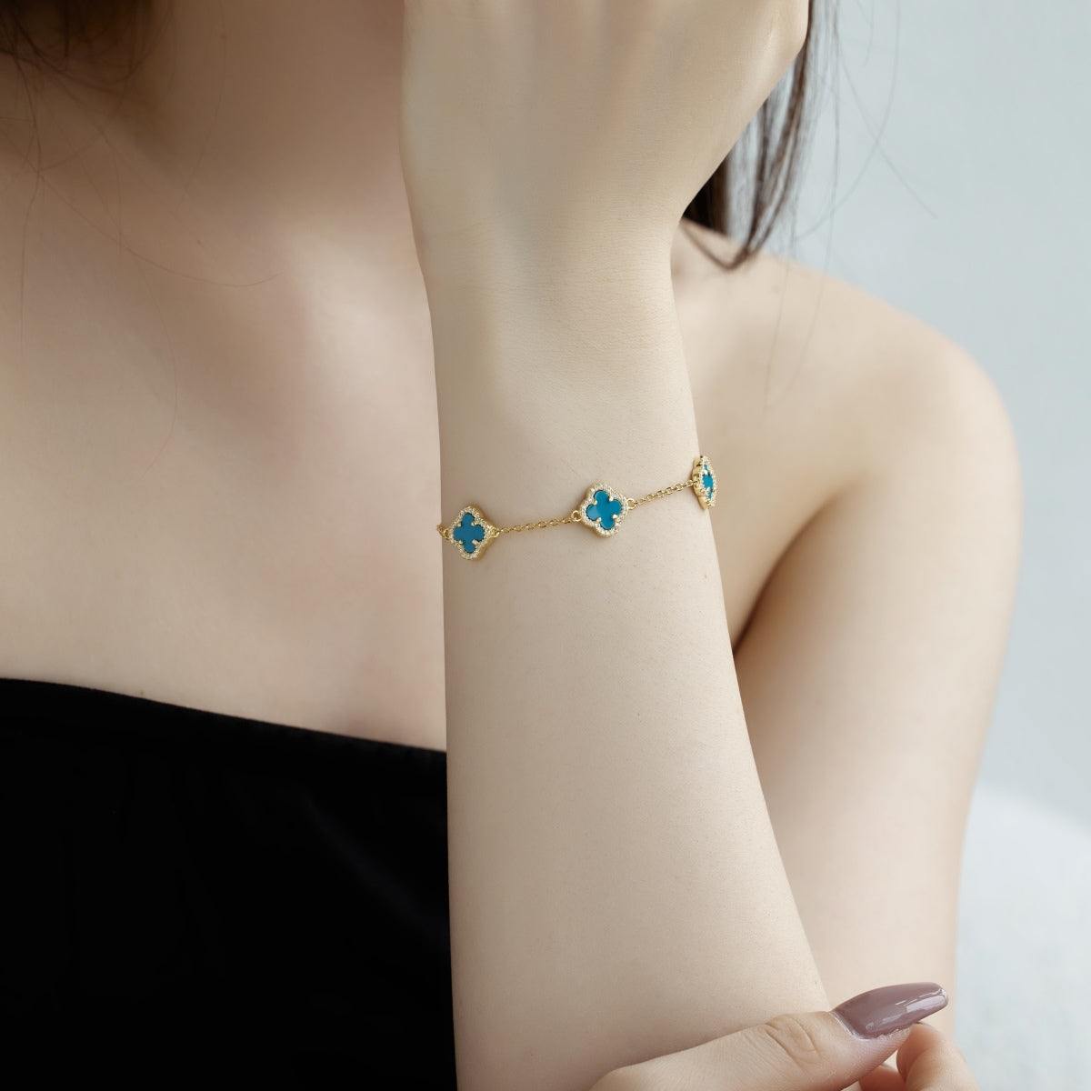 [LUXE]Four-Leaf Clover Exquisite Bracelet