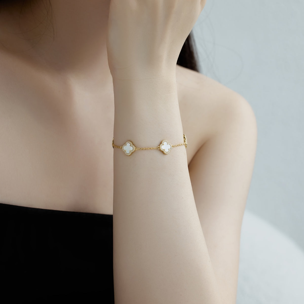 [LUXE]Four-Leaf Clover Exquisite Bracelet