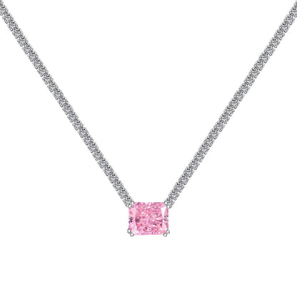 [LUXE]4.0 Carat Elegant Radiant Cut Necklace