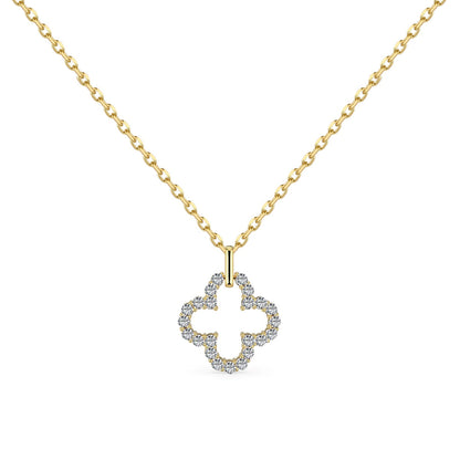 [LUXE]Four-Leaf Clover Hollow Design Exquisite Necklace