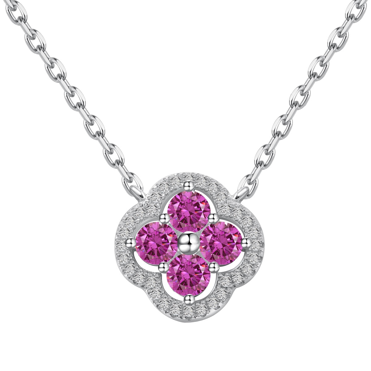 [LUXE]Exquisite Necklace With Four-Leaf Clover Flower Design