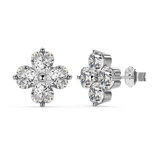 [LUXE]Four-Leaf Clover Ball Earrings