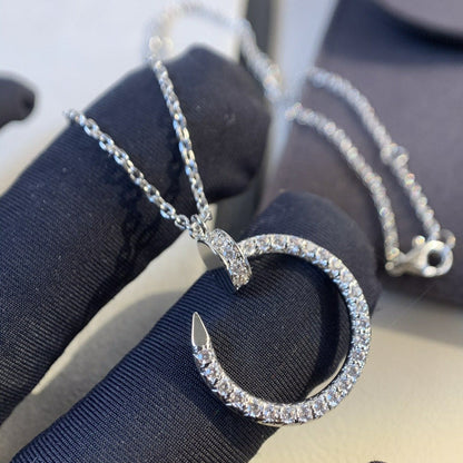 [LUXE]JUSTE NECKLACE SILVER DIAMONDS