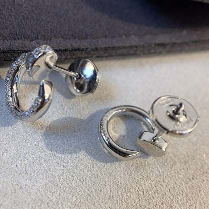 [LUXE]JUSTE EARRINGS SILVER DIAMONDS