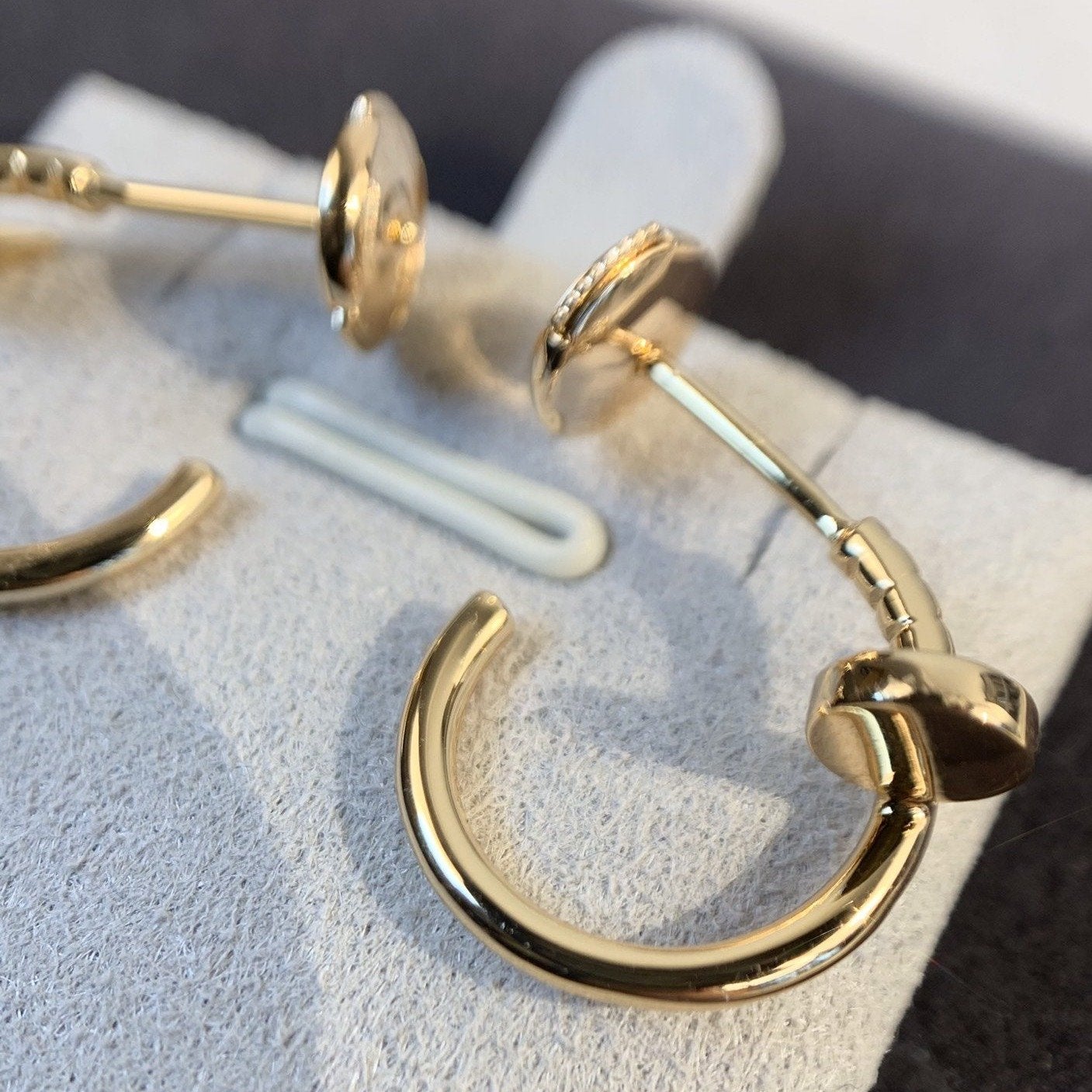 [LUXE]JUSTE EARRINGS PINK GOLD