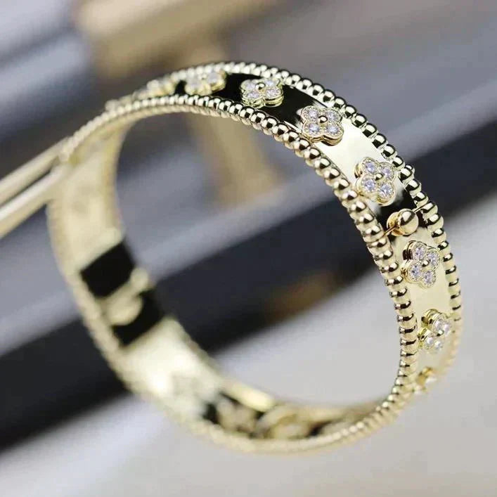 [LUXE] CLOVER BRACELET 8MM DIAMONDS