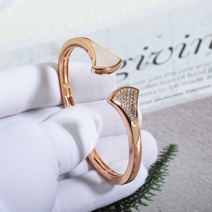 [LUXE]DREAM BRACELET OPEN PINK GOLD MOP DIAMOND