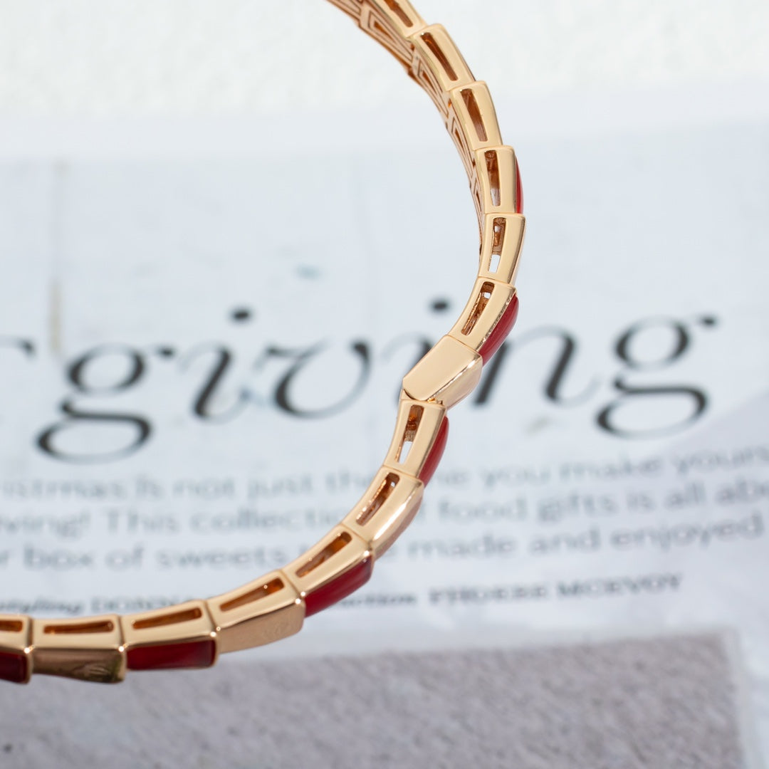 [LUXE]SERPENTI BRACELET PINK GOLD RUBELLITE