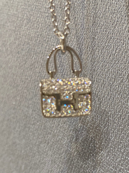 [LUXE]CONSTANCE PEDANT DIAMOND NECKLACE