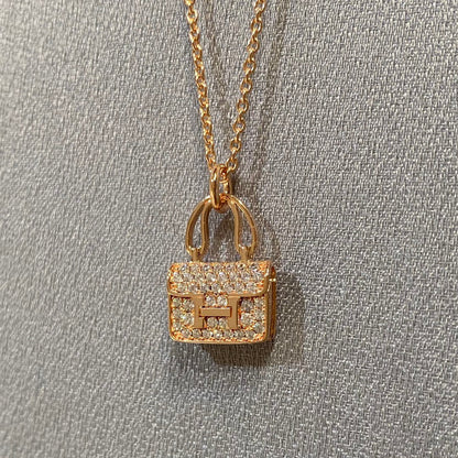 [LUXE]CONSTANCE PEDANT DIAMOND NECKLACE