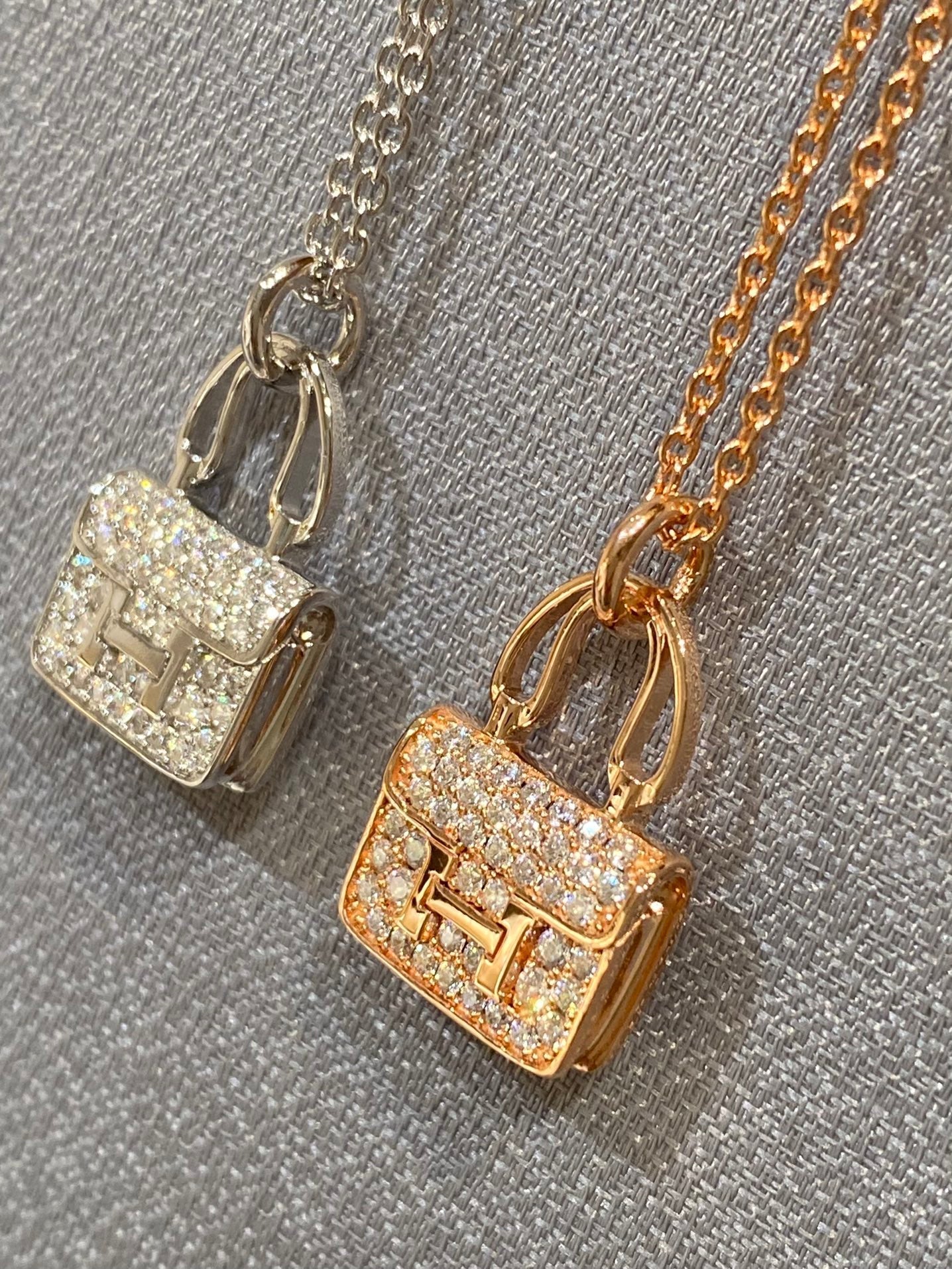 [LUXE]CONSTANCE PEDANT DIAMOND NECKLACE