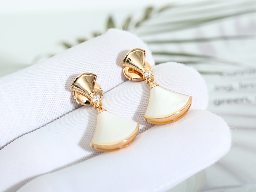 [LUXE]DREAM MOP PINK GOLD EARRINGS