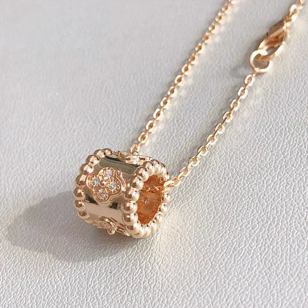 [LUXE] PERLEE PEDANT NECKLACE GOLD / ROSE GOLD