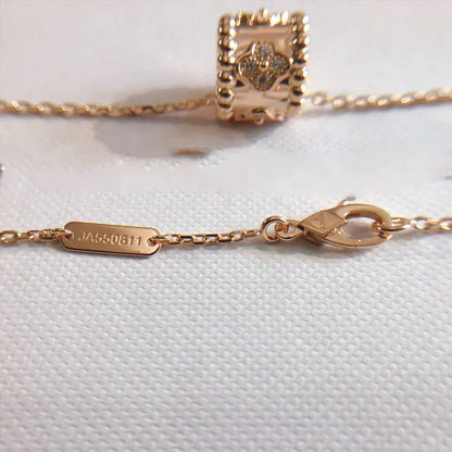 [LUXE] PERLEE PEDANT NECKLACE GOLD / ROSE GOLD