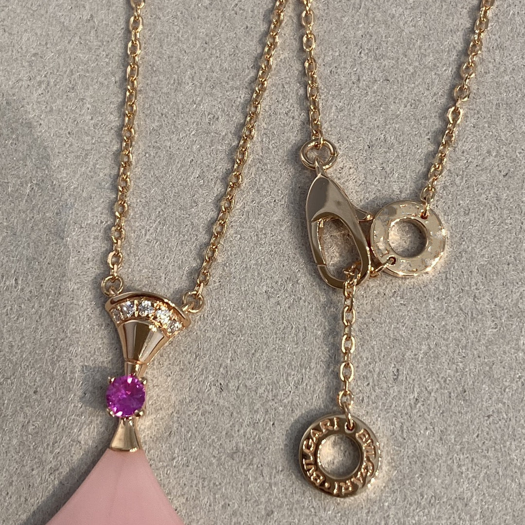 [LUXE]DREAM NECKLACE PINK OPAL