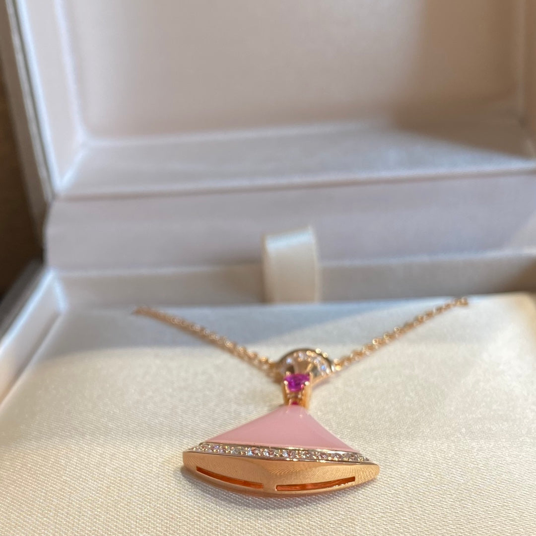 [LUXE]DREAM NECKLACE PINK OPAL