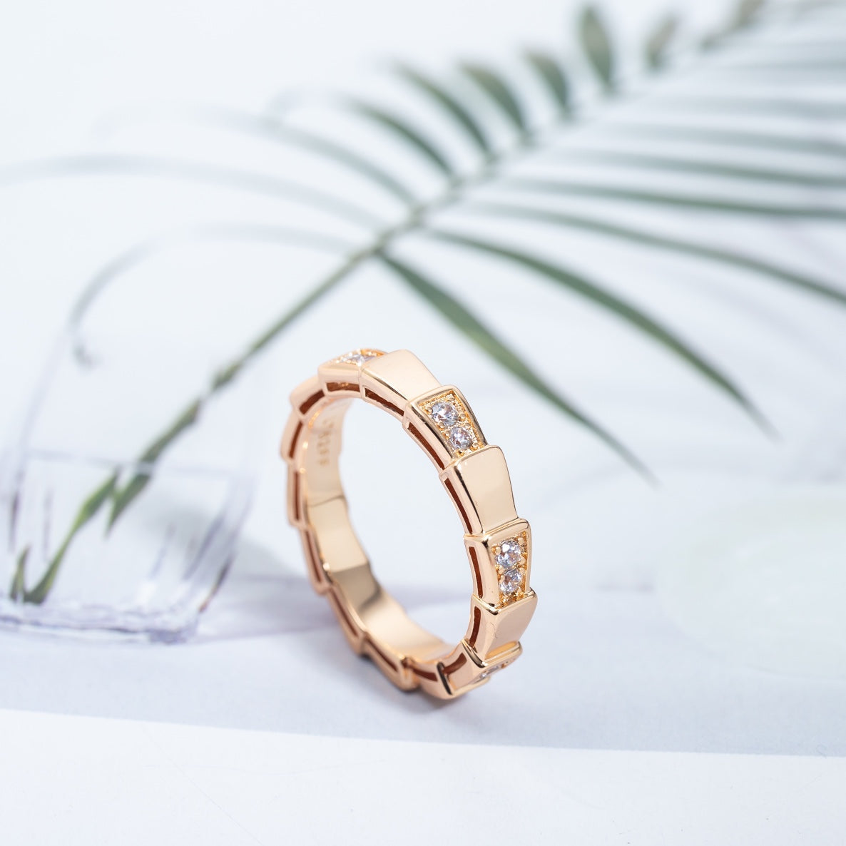 [LUXE]SERPENTI RING PINK GOLD  3MM