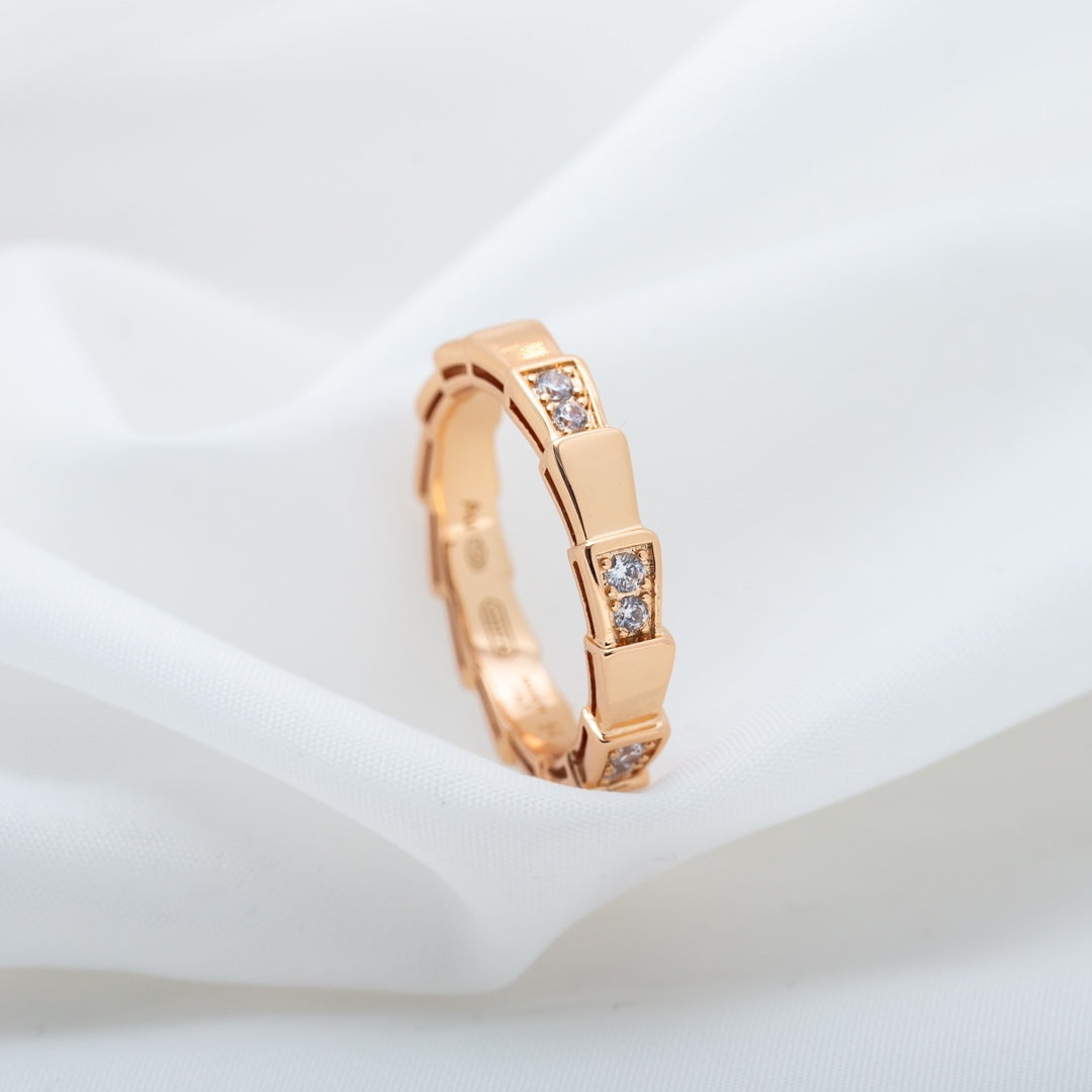 [LUXE]SERPENTI RING PINK GOLD  3MM