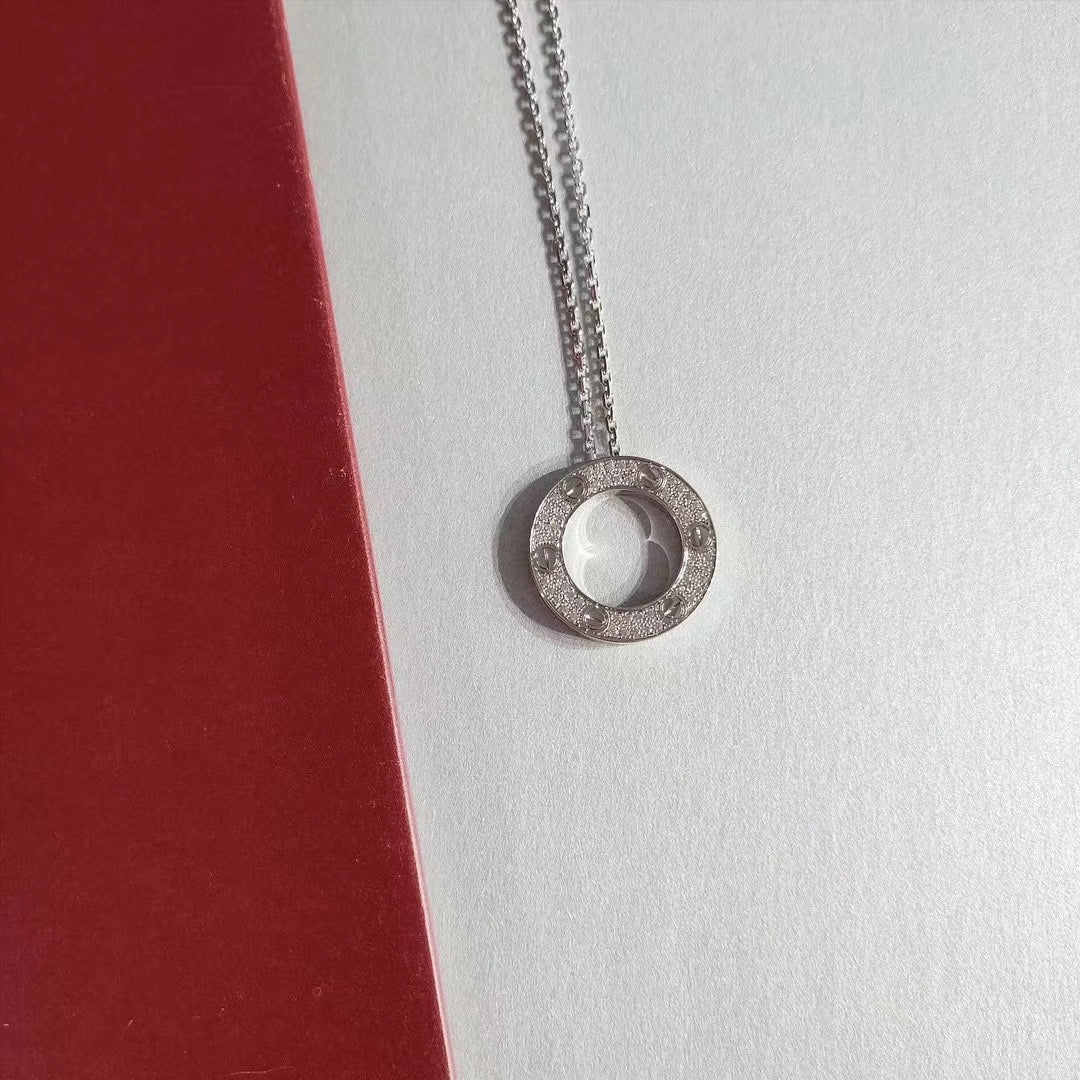 [LUXE]LOVE NECKLACE ADJUSTABLE SILVER