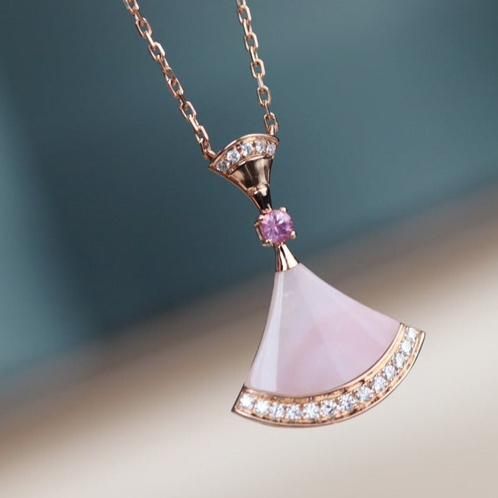 [LUXE]DREAM NECKLACE PINK MOP DIAMOND