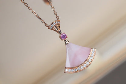 [LUXE]DREAM NECKLACE PINK MOP DIAMOND