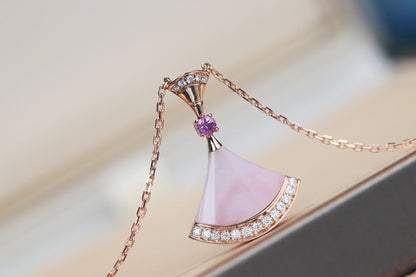 [LUXE]DREAM NECKLACE PINK MOP DIAMOND